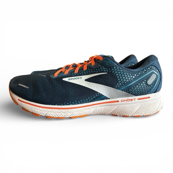 Brooks Other - Brooks Ghost 14 Running Shoes, Orange/Blue, Men's Size 14